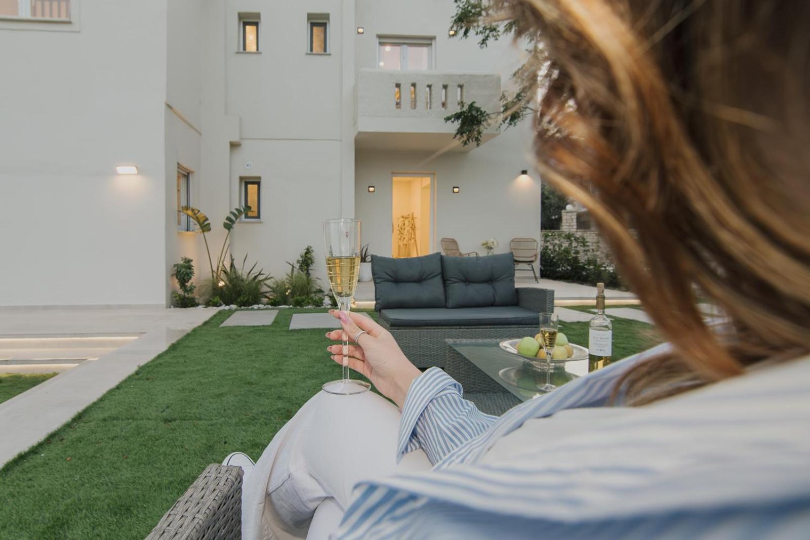 Le Jardin Apartments Kampos Marathokampou Extérieur photo